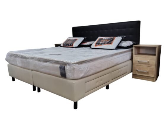 Sommier BOXER revestido en ECOCUERO *nuestra marca* DANIEL