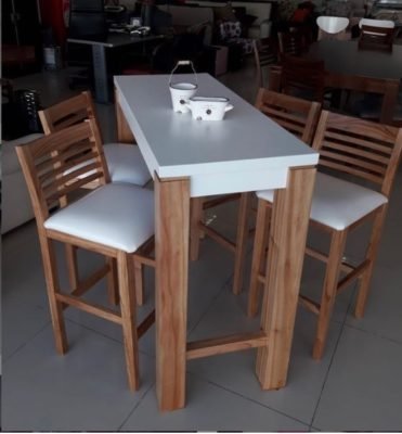Mesa DESAYUNADORA con 4 BANQUETAS PARAISO