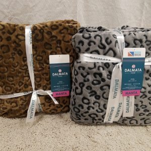 Frazada CORAL FLECEE estampada 1½pl