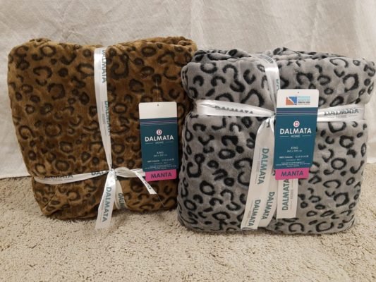 Frazada CORAL FLECEE estampada 1½pl