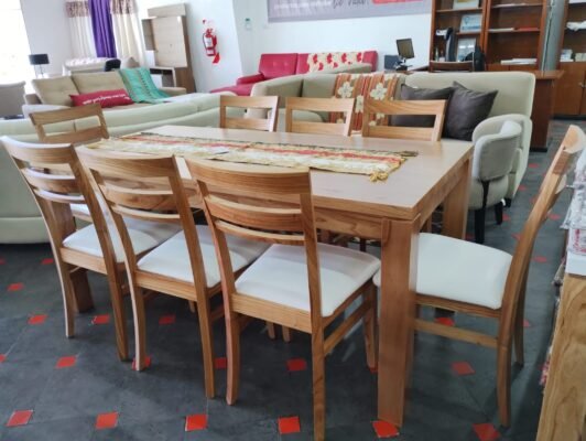 Mesa de PARAISO 180x90 con seis sillas VICTORIA de PARAISO