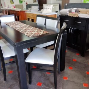 Mesa de 160x90 con 6 sillas Maria (todo de pino)