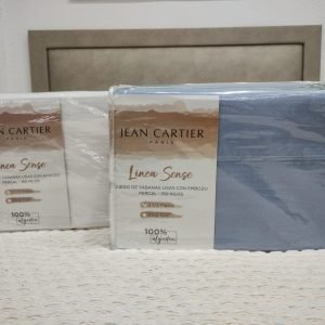 Jgo Sab JEAN CARTIER Línea Sense 150 Hilos 100% alg