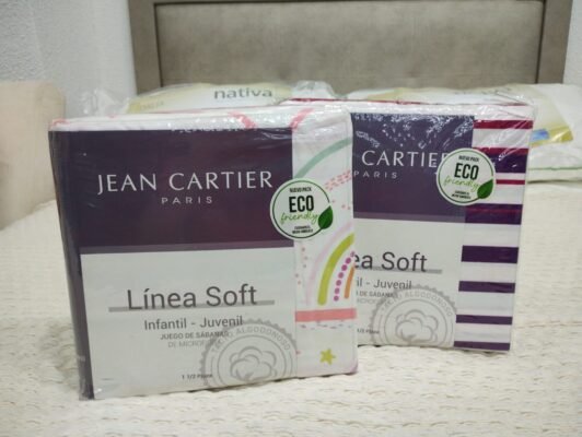 Juego de Sábanas J Cartier 1½ P Línea Soft