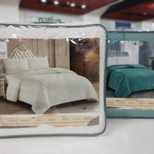 FRAZADA SHERPA POP CORN / ESPIGADA LISA QUEEN