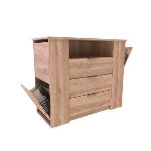 CÓMODA 3 CAJONES CON ZAPATERAS DLD04RNN