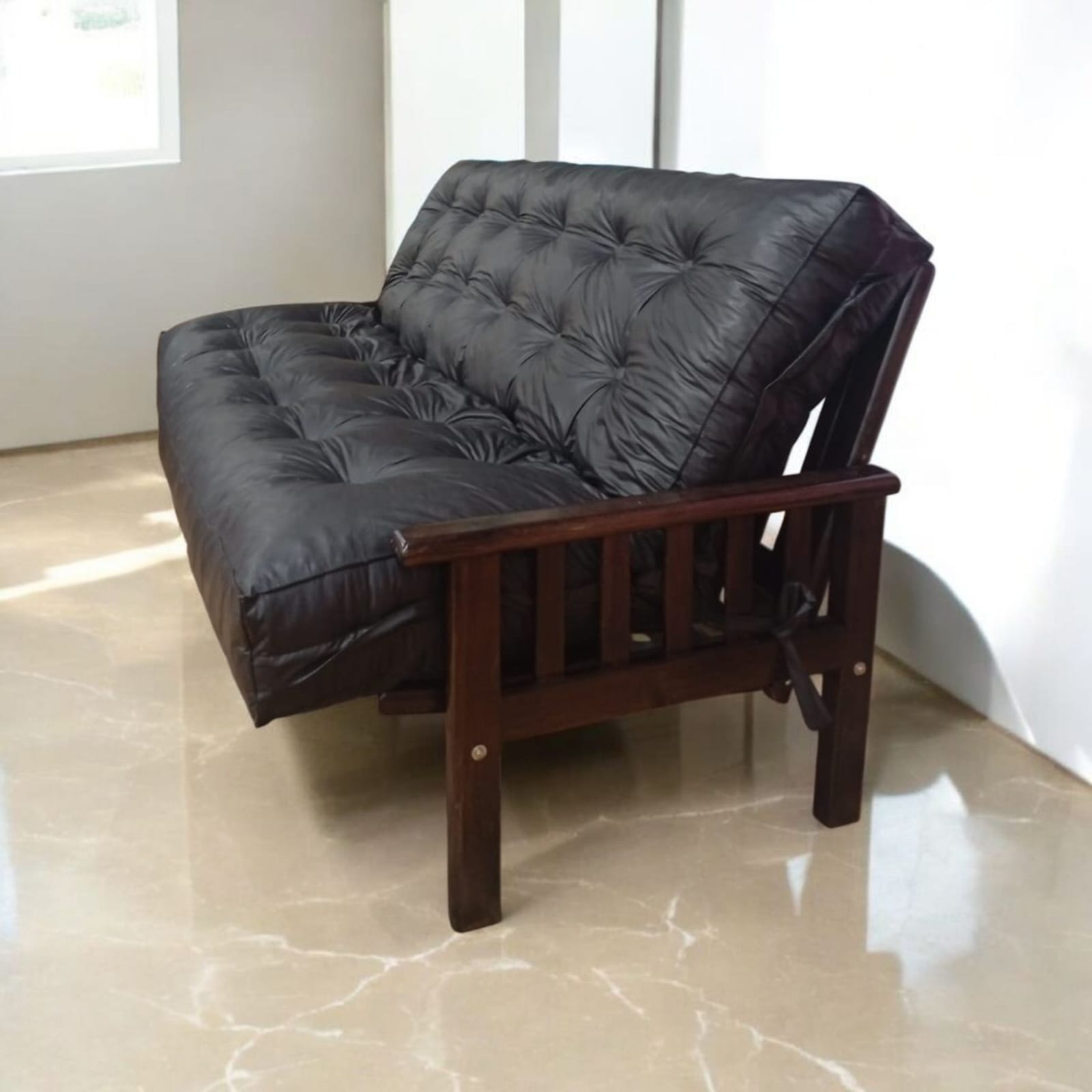 Futón de GUAYAIBI con colchón de copos de ESPUMA *fabricación propia* DANIEL - Imagen 2