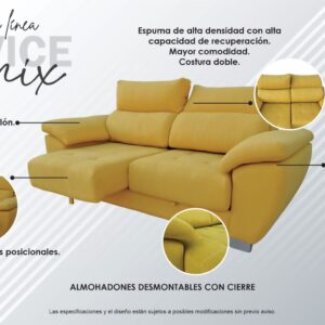 Sofá ONIX de 3 cuerpos FRONTERA LIVING