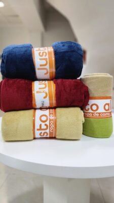 Frazada Flannel 1½pl estampada