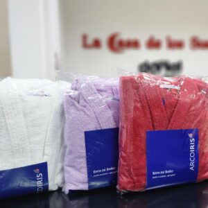 Bata de baño *puro algodón* Arco Iris
