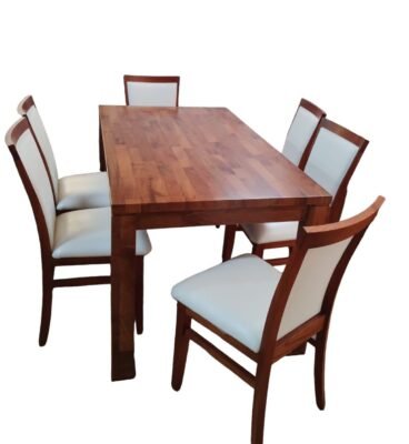 Mesa de ALGARROBO FLINGER 160X90 + 6 sillas Maria de PARAISO