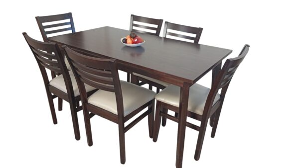 Mesa de PINO Valeria 150*80 + 6 sillas de PINO Julieta *nuestra marca* Daniel