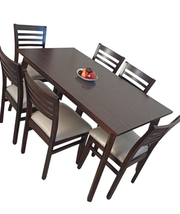 Mesa de PINO Valeria 150*80 + 6 sillas de PINO Julieta *nuestra marca* Daniel - Imagen 2