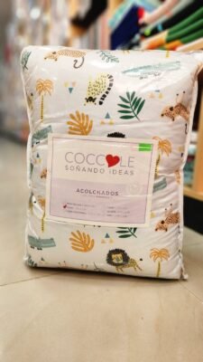 Acolchado cuna microfibra + chichonera Coccole