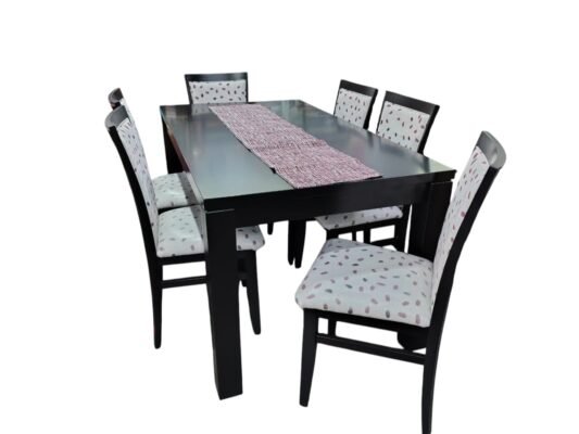 Mesa de CEDRO 160x90cm. + 6 sillas MARIA de Paraíso nuestra marca DANIEL