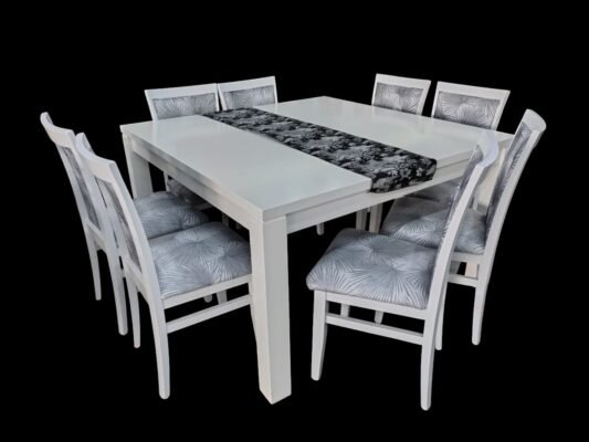 Mesa de PINO 140x140 + 8 sillas MARIA nuestra marca DANIEL