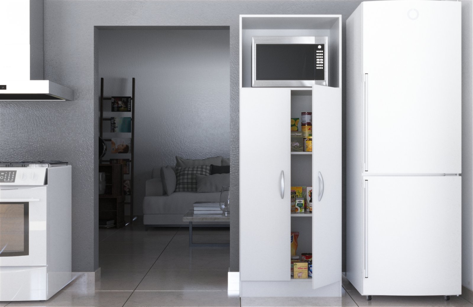 MULTIUSO 1802 PUERTAS + ESTANTES (DL639) - Imagen 2