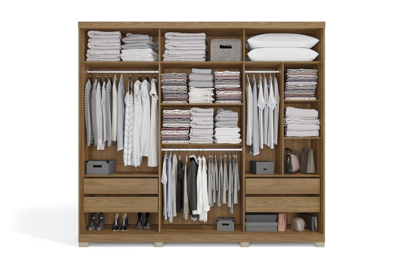 ROPERO 3 PUERTAS CORREDIZAS (B573A) - Imagen 5