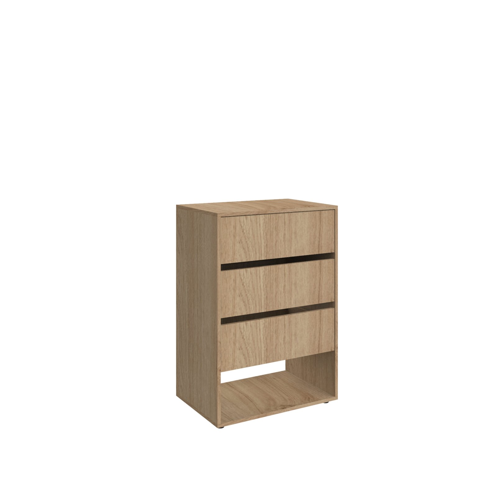 CÓMODA 3 CAJONES CON NICHO. (DLD09) - Imagen 2