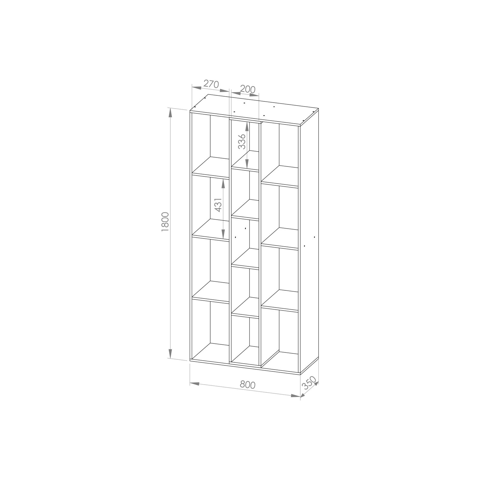 ESTANTERÍA Y BIBLIOTECA (dof04) - Imagen 2
