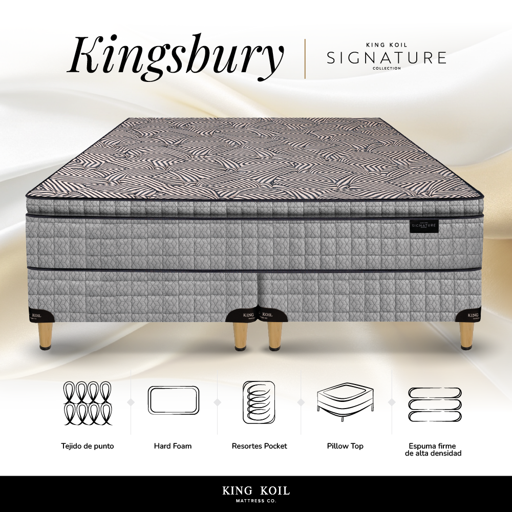 Colchón KINGSBURY resorte individual de KING KOIL - Imagen 8