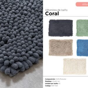 ALFOMBRA DE BAÑO. CORAL