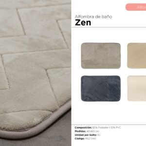 ALFOMBRA DE BAÑO ZEN.