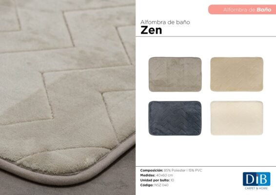 ALFOMBRA DE BAÑO ZEN.