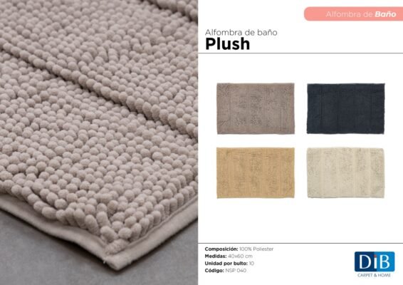 ALFOMBRA DE BAÑO. PLUSH