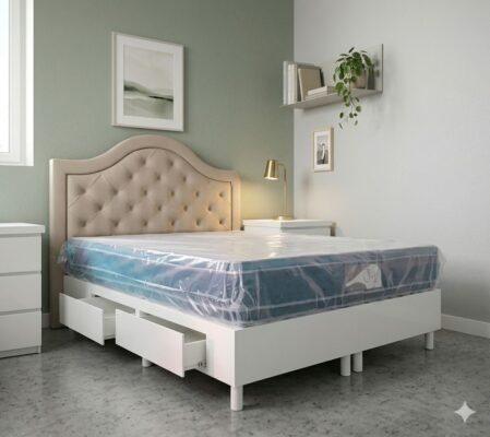 Sommier BOXER de MADERA MACIZA con 4 cajones *fábrica propia* DANIEL