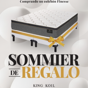 Colchón FINESSE de resortes KING KOIL + SOMMIER DE REGALO!
