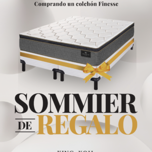 Colchón FINESSE de resortes KING KOIL + SOMMIER DE REGALO!