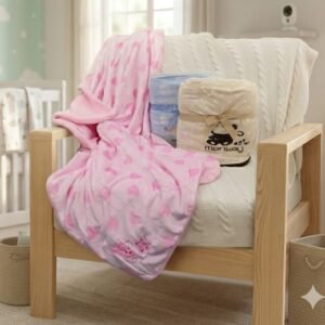 Frazada cuna bordada CACHAREL