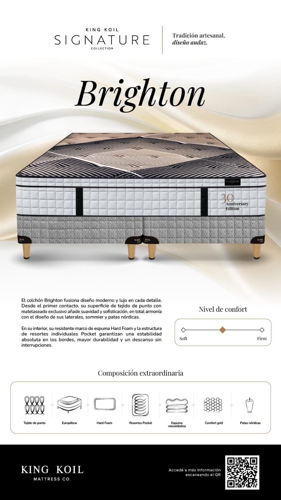 COLCHON BRIGHTON+SOMMIER SIGNATURE.. NUEVA LINEA! - Imagen 9